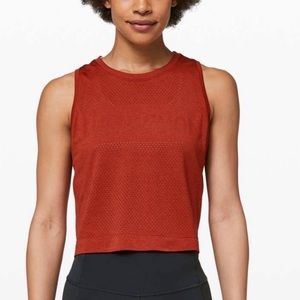 Lululemon Swiftly Breathe Crop Tank